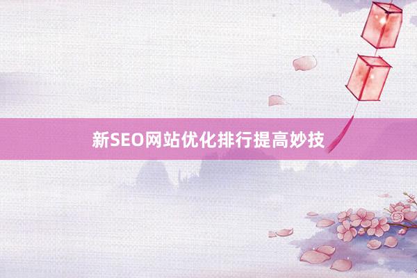 新SEO网站优化排行提高妙技